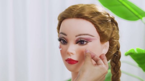 Mannequin Head with 80% Real Human hair- 28" Hair Mannequin Heads for Make up, Braiding Hairdressing Doll Head for Styling with Table Clamp + DIY Hair Styling Set