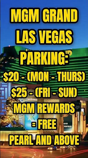 How to Experience Free parking at MGM Grand Las Vegas 🚗 #shorts #fyp #viral