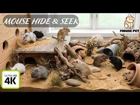 Cat TV Mouse 🐭 Ultimate Mouse Hunt for Cats | 4 Hours of Nonstop Action in 4K 60FPS