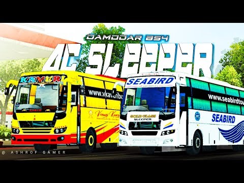 Released DAMODAR BS4 SLEEPER BUS MOD For Bussid😍New Sleeper Bus Mod For Bussid #bussid
