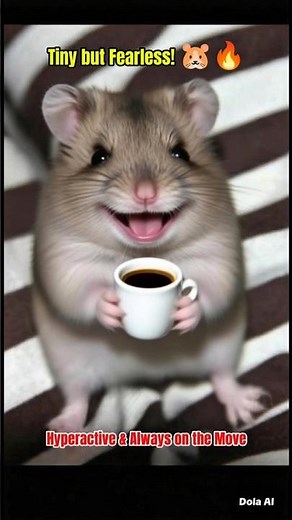 Tiny But Fearless! Meet the Hyperactive Campbell’s Dwarf Hamster 🐹🔥