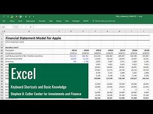 Excel: Keyboard Shortcuts and Basic Knowledge