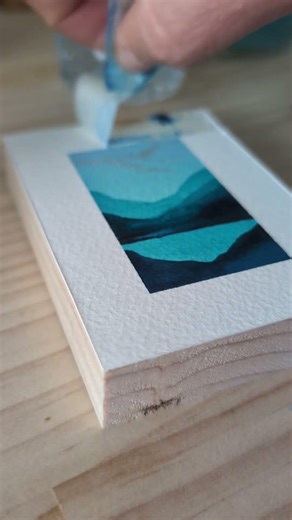 I'm rating all my tape peels - this is a 5/10 ... #watercolorpainting #artist #tapepeel