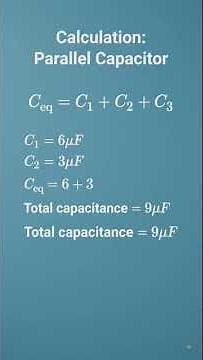 capacitance in series and parallel and it Calcutaion of series and parallel capacitor