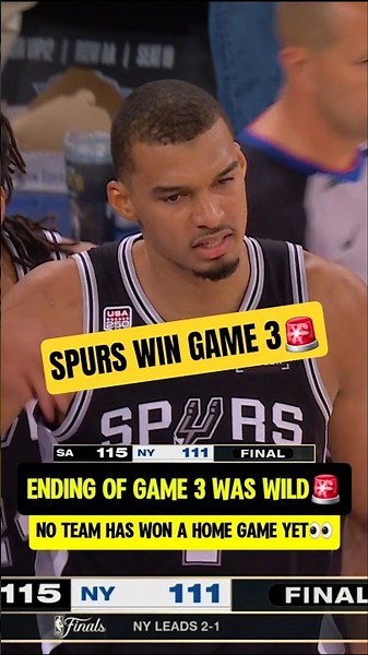 Spurs WIN GAME 3 in WILD ENDING🚨