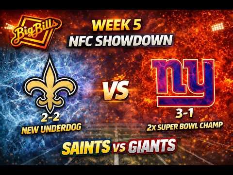 Last Play Decides It 😳 Saints (BigBills) vs Giants (Domo) | Week 5 Madden NFL 26
