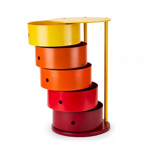 5-Drawer Round Pivot Cabinet