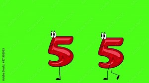 Fifty five years, 2D-Animation, Birthday, chroma key
