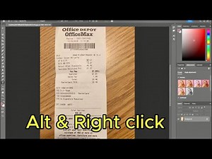 How To Edit a Receipt in Photoshop