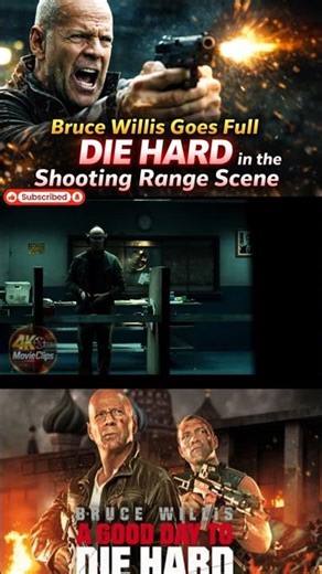 Bruce Willis Goes Full Die Hard in the Shooting Range Scene #bruce #willis #die #shootingtime