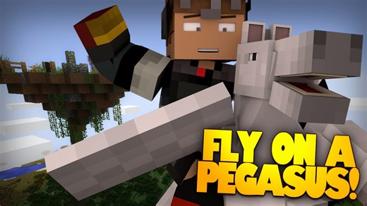 Minecraft Redstone | PEGASUS! | Flying Horses In Minecraft! Magic Seeds & More! (Minecraft Redstone)