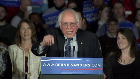 Watch Bernie Sanders' Full Iowa Caucus Speech