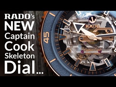The NEW Rado Captain Cook, High-Tech, Ceramic Skeleton Is Breathtaking