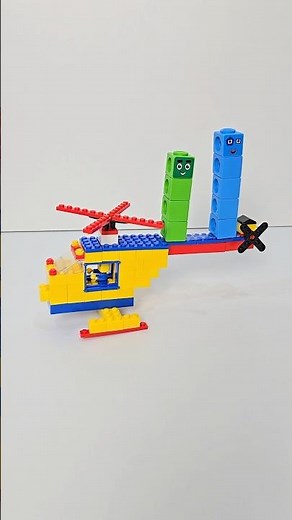 Numberblocks Learning to Count: Building Block Helicopter #asmrvideo