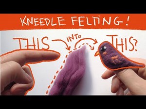 Finger Puppet! You CAN Felt (Wet and Dry Needle Felting) Process and why I cut my thumb…