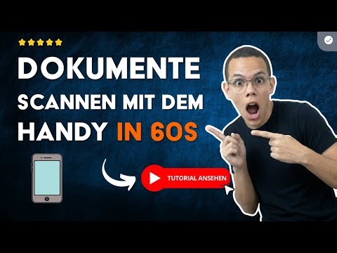 Wie man DOKUMENTE mit dem HANDY scannt in 60S
