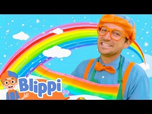 Blippi’s Spin Art Fun! Colors, Paint & Surprises | Blippi - Educational Videos For Kids