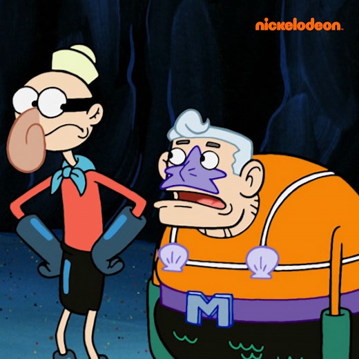 L'histoire de l'Homme Sirène et de Bernard l'Ermite a commencé ici même... #Bobleponge #bernardlermite #hommesirene #origines #mynickelodeon | Bob l'éponge