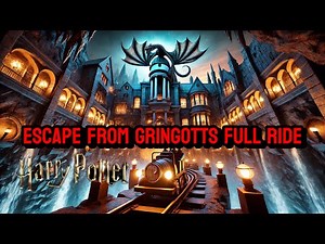 Harry Potter and the Escape from Gringotts Full Ride 2024(3D) | Universal Studios