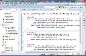 《比自定义控件更优雅的自定义Behavior玩转特效--滑动的卡片》