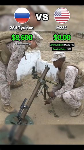 2S4 Tyulpan vs US M224 | Military Technology