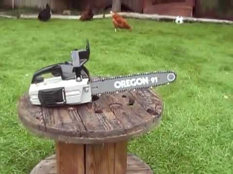 Vintage Craftsman Sears (Poulan 2000) Gray Chainsaw walk around and running