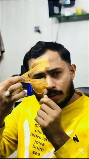 peel off mask golden #goldenmask #datahairsaloon #hairstyle #haircolor #facemask