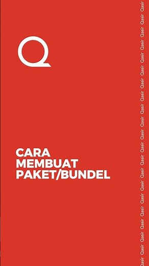 Tutorial Cara Membuat Paket/Bundel Di Aplikasi Qasir #shorts #tutorial #qasir