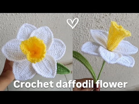 Crochet Daffodil Tutorial 💛 (Updated & Beginner Friendly) | Step-by-Step Easy Flower Pattern