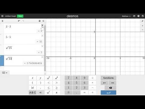 Desmos Graphing Calculator Features: Square Roots and Cube Roots