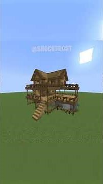 Minecraft Tall Wooden Survival House #minecraft #minecraftbuilds #minecraftsurvival