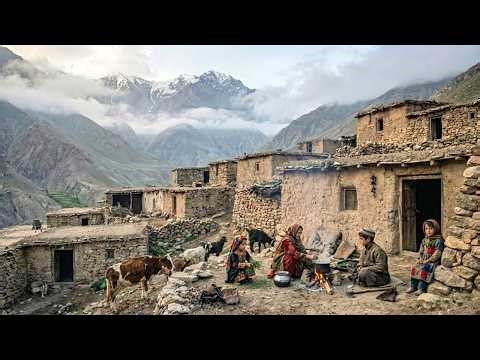 surviving winter in afghanistan's most remote village | nomadic family cooking & daily routine