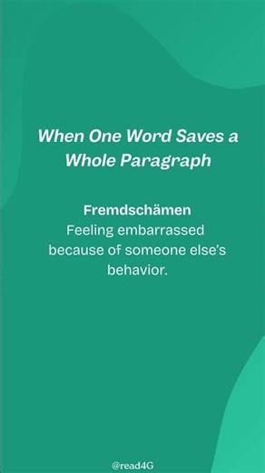 This One German Word Means "The Embarrassment You Feel For Someone Else"