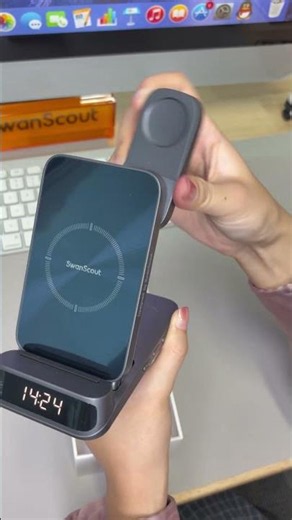 SwanScout 708S Unboxing | 3-in-1 Wireless Charger for Samsung with Clock