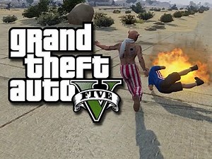 GTA 5 Online Funny Moments! - Desert Airport Madness! (GTA 5 Funny Gameplay)