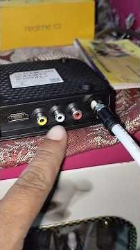 Airtel digital TV Set Top Box Connection With Crt tv