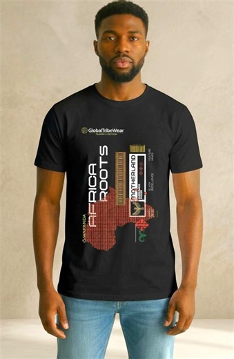 The Motherland Map Shirt | African Print Top | Streetwear 2026 - Etsy