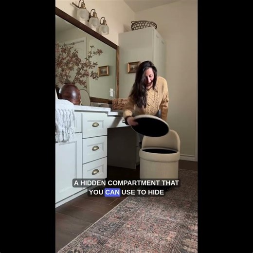 Hide & Seat Upholstered Barrel Chair with Storage