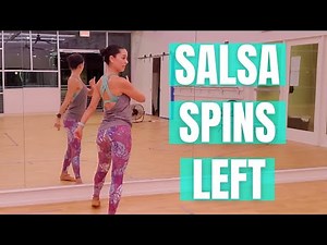 Salsa Spins to the LEFT | Get better at spinning in all directions | All Levels