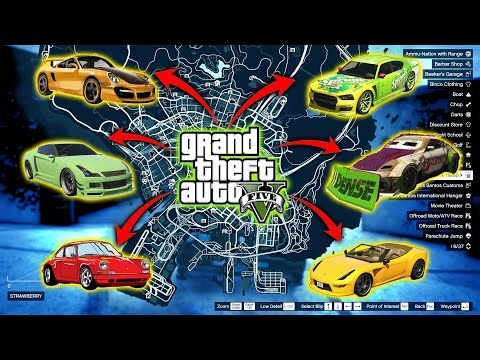 GTA V Upgraded 2025 New Car Locations in Story Mode! (PS5, PS4, XBOX & PC)