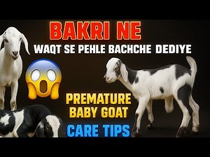 Premature Goat Baby Care | How to Take Care of Weak Newborn Goat #petshaven
