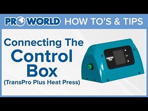 Connecting the Control Box on the TransPro Plus Heat Press