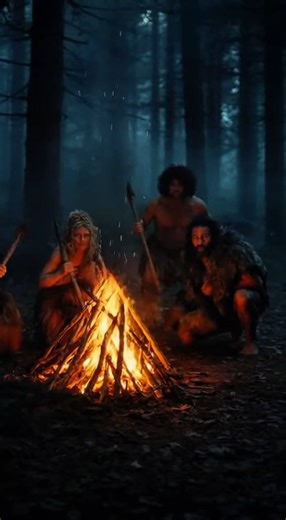 A Primitive Man Fighting for Survival #survival #primitivelife #ancienthistory