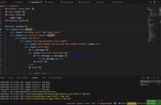 Django REST API Token Authentication with Email Login
