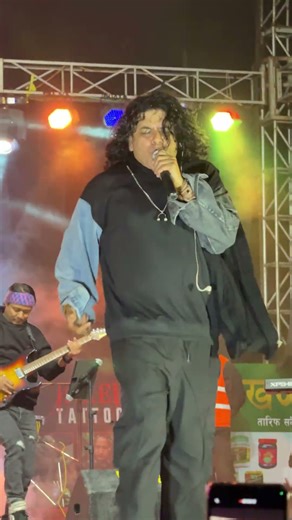 “Music, crowd, and madness — Durgesh Thapa live on stage!” 🎶✨ #song #nepalimusic #musicnepal