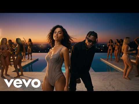 Travis Scott, Tyla - Deep End (ft. Tyga, Ariana Grande) | (Official Lyrics Video)