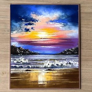 Beautiful morning scenery drawing with oil pastels | Morning Drizzle