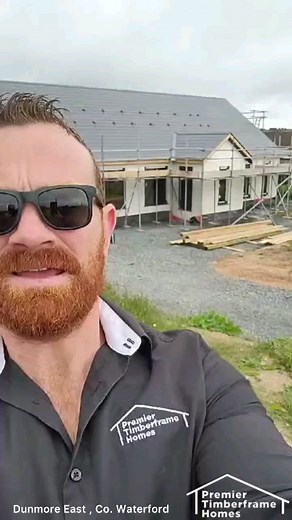 Dunmore East , waterford 2024 . #timberframe #passive #cladding #airtightness #Arated #modern #housebuild #selfbuildireland #selfbuild #selfbuilduk | Premier Timberframe Homes