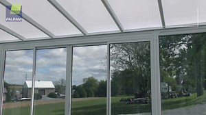 CANOPIA by PALRAM SanRemo 10 ft. x 10 ft. Gray/Clear Sunroom, Patio Enclosure and Solarium 706624