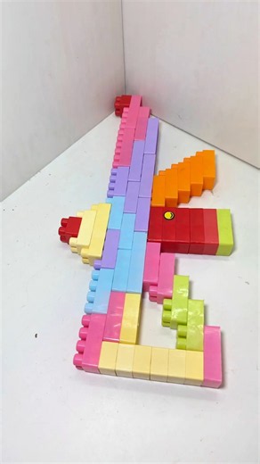 I Built a Toy Gun Using Building Blocks! 🔫 | Satisfying Block Art #minibrickworld #buildingblocks